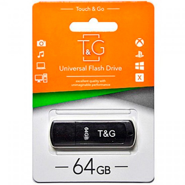 USB флеш накопичувач T&G Classic 011 64Gb Black