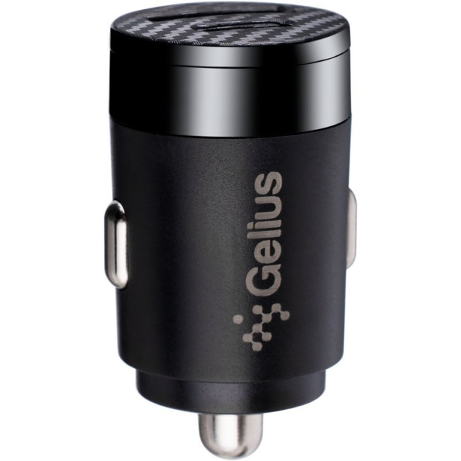 Автомобільний зарядний пристрій Gelius Inch Twix GP-CC010 USB+Type-C QC/PD (30 Watt) Black
