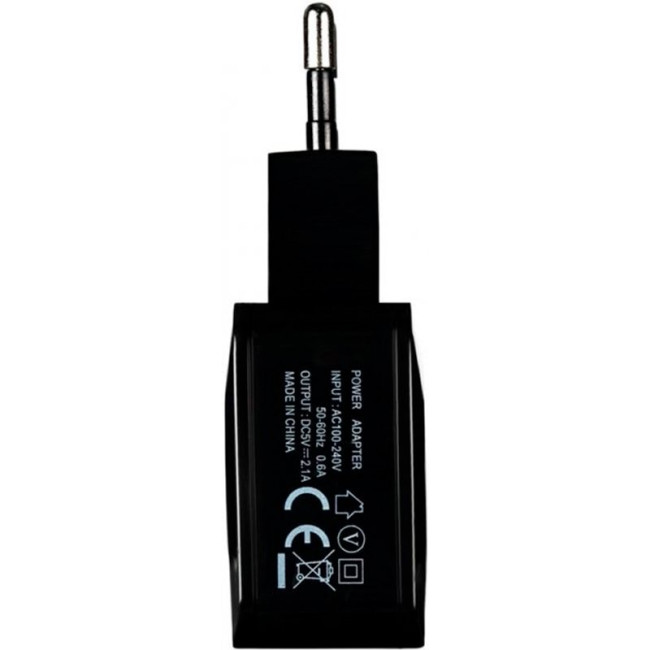 Мережевий зарядний пристрій Gelius Prime GU-HC02 2USB 2.1A 12W + кабель MicroUSB Black