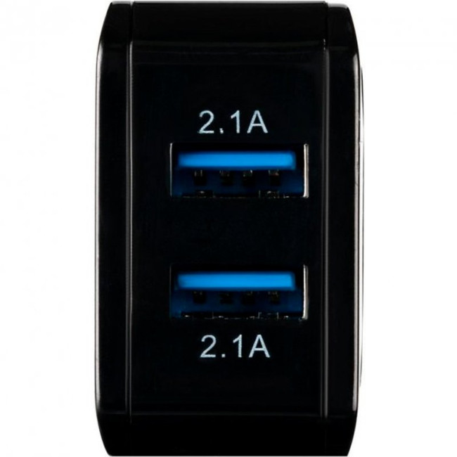 Мережевий зарядний пристрій Gelius Prime GU-HC02 2USB 2.1A 12W + кабель MicroUSB Black