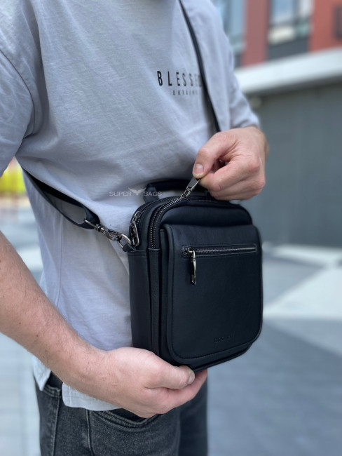 Чоловіча сумка з натуральної гладкої шкіри BEXHILL BX-10175