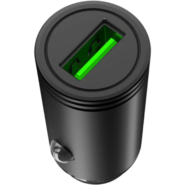 Автомобільний зарядний пристрій XO CC39 1USB QC3.0 18W Black