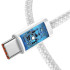 Кабель USB 99% Original Type-C to Type-C (Woven) (box) 1m White