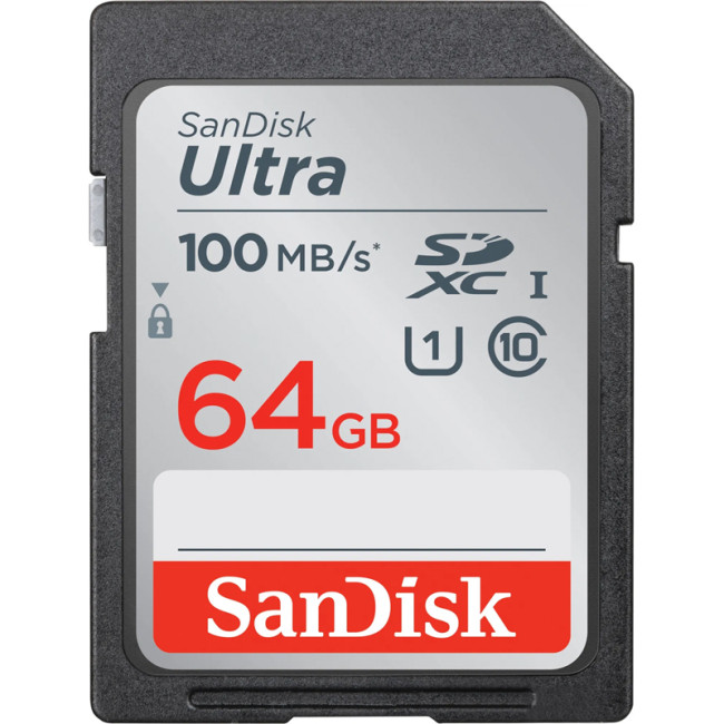 Карта пам'яті SDXC 64Gb SanDisk Ultra (UHS-1)(100Mb/s)