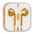 Навушники HF Copy iPhone 5 із регулятором гучності Gold