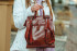Міський коричневий жіночий рюкзак із натуральної шкіри Tiding Bag — 28399