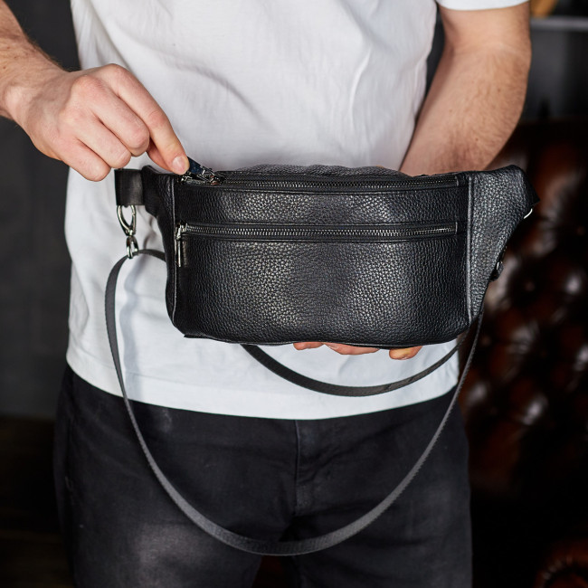 Чоловіча шкіряна бананка Tiding Bag 2354