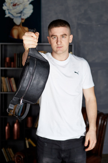 Чоловіча шкіряна бананка Tiding Bag 2354