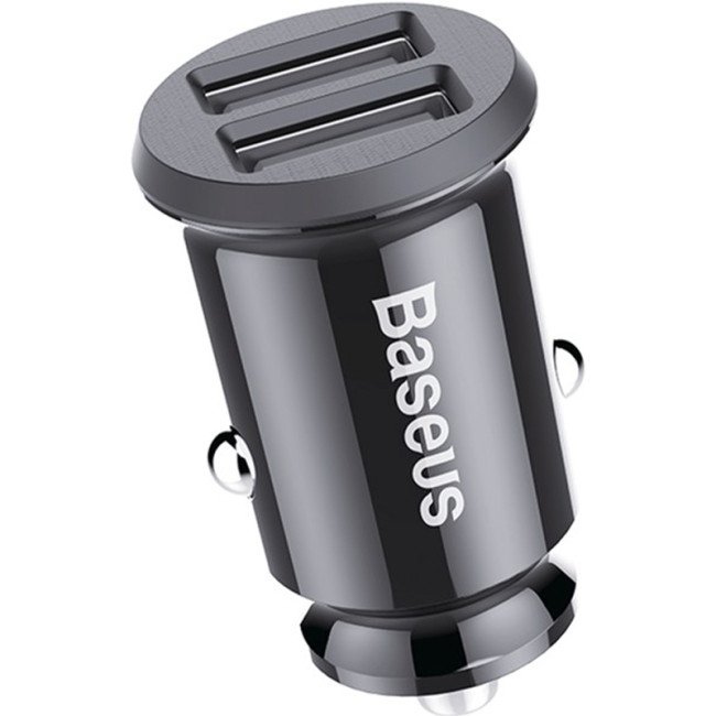 Автомобільний зярядний пристрій Baseus Grain 2USB (3.1A) (CCALL-ML01) Black