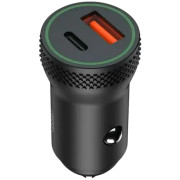 Автомобільний зарядний пристрій XO CC33 1USB + Type-C PD QC3.0 18W Black