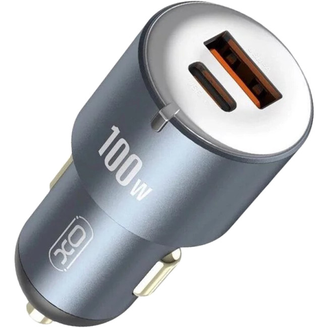 Автомобільний зарядний пристрій XO CC47 PD65W+USB35W (100W) Tarnish Black