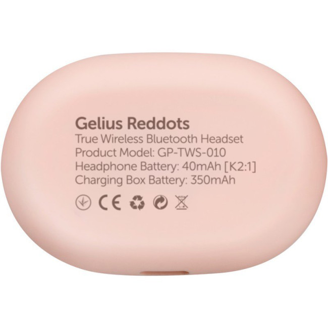 Бездротові навушники TWS Gelius Reddots GP-TWS010 Pink 