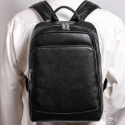 Чоловічий  рюкзак з натуральної шкіри Tiding Bag B2-884371A чорний