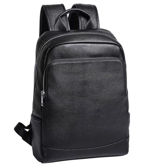 Чоловічий  рюкзак з натуральної шкіри Tiding Bag B2-884371A чорний