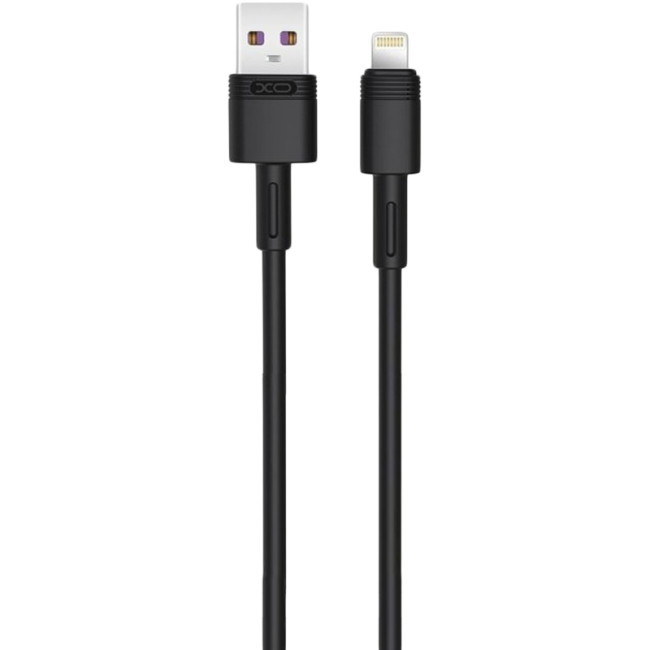 Кабель USB XO NB-Q166 5A Lightning 5A 1m Black
