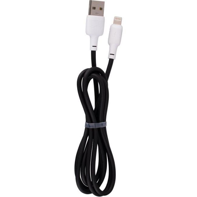 Кабель USB Gelius Full Silicon GP-UCN001L Lightning (1.2m) (18W) Black/White