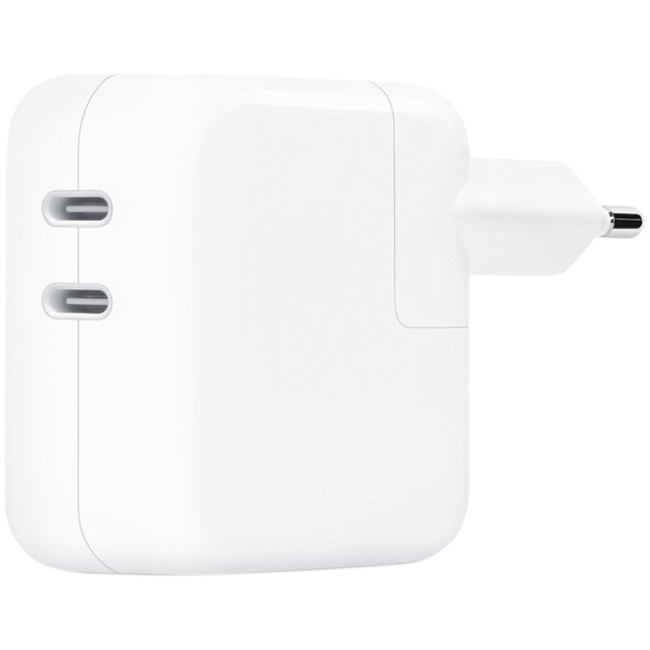 Мережевий зарядний пристрій Original Quality Type-C Dual 35W (EU) (MNWP3) (коробка) White