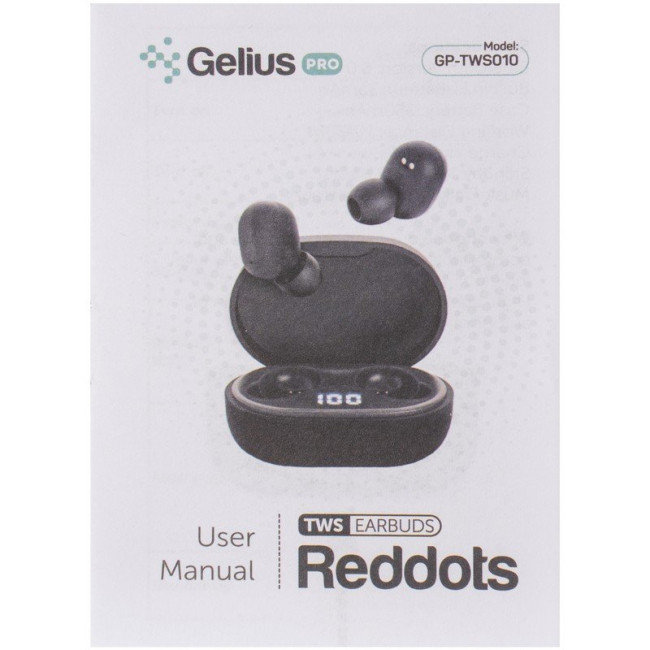 Бездротові навушники TWS Gelius Reddots GP-TWS010 Black
