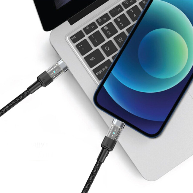 Кабель USB Gelius Fusion GP-UCN003 (Incredible series) Type-C/Type-C (1.25m) (60W) Black