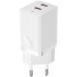 Мережевий зарядний пристрій Baseus GaN5 Pro 40W 2Type-C (CCGP180102) White