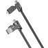 Кабель USB Gelius Twister GP-UCN004 4в1 USB-A/Type-C to Type-C/Lightning (1,2m) (60W) Gray