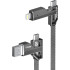 Кабель USB Gelius Twister GP-UCN004 4в1 USB-A/Type-C to Type-C/Lightning (1,2m) (60W) Gray