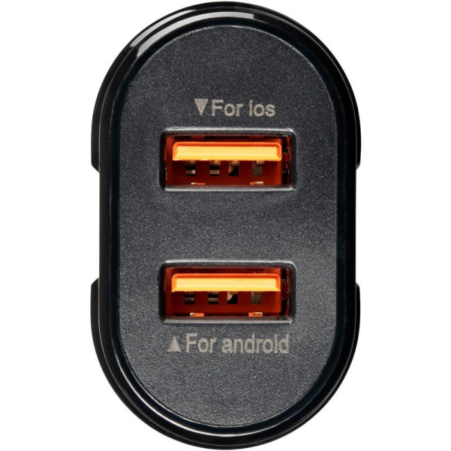 Мережевий зарядний пристрій Gelius Avangard GP-HC06 2USB 2.4A 12W + кабель Lightning Black