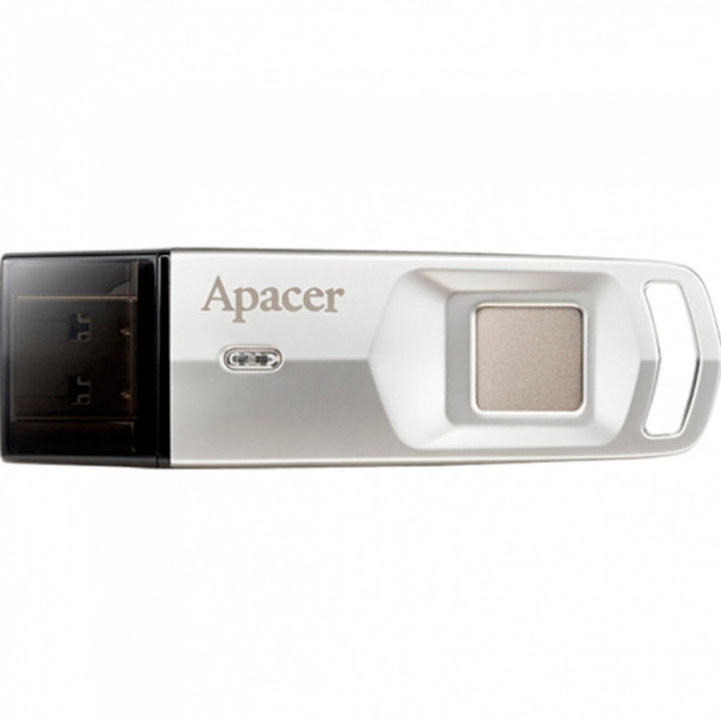 USB флеш накопичувач Apacer AH651 32Gb USB 3.1 Fingerprint Silver