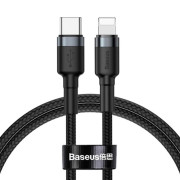 Кабель USB Baseus Cafule Type-C to Lightning PD 18W (CATLKLF-G1) 1m Black