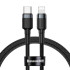 Кабель USB Baseus Cafule Type-C to Lightning PD 18W (CATLKLF-G1) 1m Black
