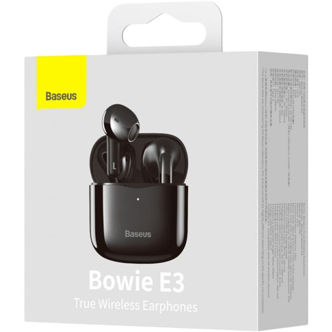 Бездротові навушники TWS Baseus E3 Black Бездротові навушники TWS Baseus E3 Black