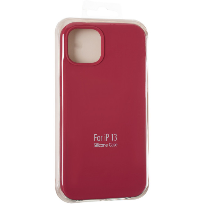 Чохол Original Full Soft Case для iPhone 13 (without logo) Garnet Чохол Original Full Soft Case для iPhone 13 (without logo) Garnet
