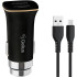 Автомобільний зарядний пристрій Gelius Apollo GP-CC01 2USB 3.1A 15W + кабель MicroUSB Black