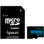 Карта пам'яті microSDXC 256Gb Apacer V30 (R100Mb/s)(Class 10)(UHS-1 U3) + адаптер SD