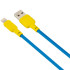 Кабель USB Gelius Full Silicon GP-UCN001L Lightning (1.2м) (18W) Yellow/Blue