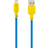 Кабель USB Gelius Full Silicon GP-UCN001L Lightning (1.2м) (18W) Yellow/Blue