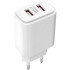 Мережевий зарядний пристрій XO L90C 2USB 2.4A White