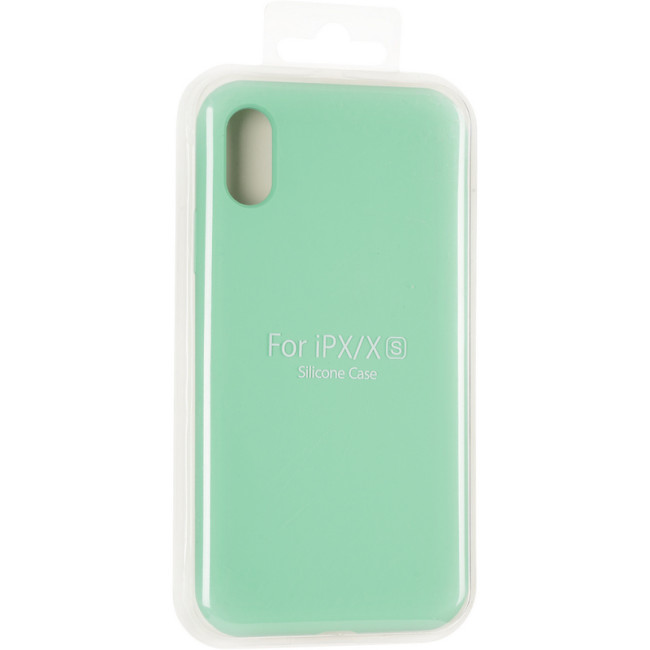 Чохол Original Full Soft Case для iPhone X/XS (without logo) Spermint Чохол Original Full Soft Case для iPhone X/XS (without logo) Spermint