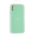 Чохол Original Full Soft Case для iPhone X/XS (without logo) Spermint Чохол Original Full Soft Case для iPhone X/XS (without logo) Spermint