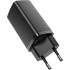 Мережевий зарядний пристрій Baseus GaN Lite 65W 1USB + Type-C (CCGAN2L-B01) Black