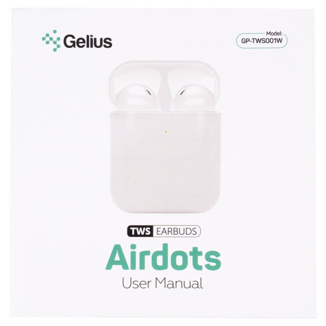 Бездротові навушники TWS Gelius Airdots GP-TWS-001W White  