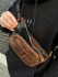 Чоловіча шкіряна сумка-бананка на пояс ST Leather A27F-427-7A Коричнева
