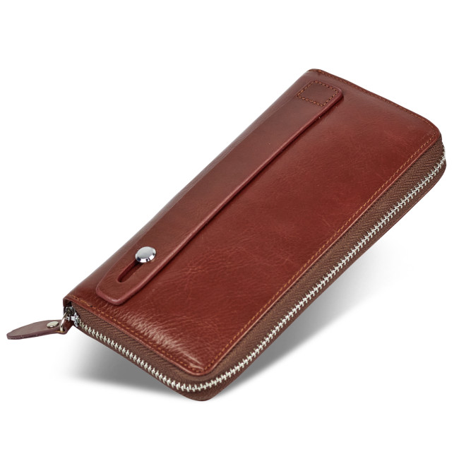 Коричневий cтильний чоловічий клатч з натуральної шкіри ST Leather B138-3