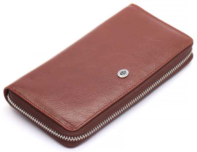 Коричневий cтильний чоловічий клатч з натуральної шкіри ST Leather B138-3