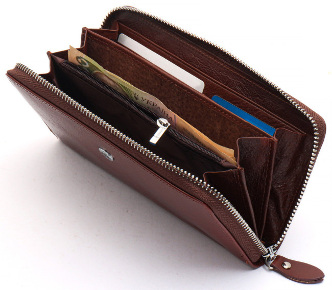 Коричневий cтильний чоловічий клатч з натуральної шкіри ST Leather B138-3