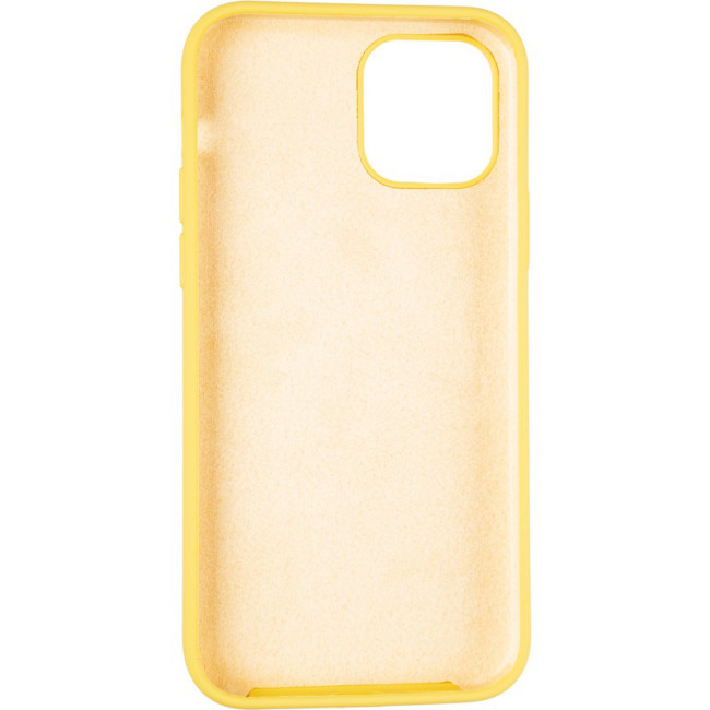 Чохол Original Full Soft Case для iPhone 12/12 Pro (without logo) Canary Yellow Чохол Original Full Soft Case для iPhone 12/12 Pro (without logo) Canary Yellow