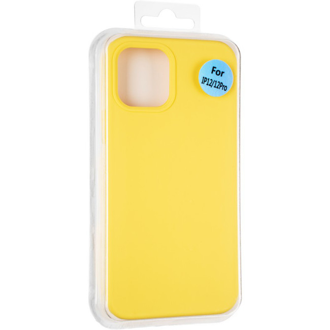 Чохол Original Full Soft Case для iPhone 12/12 Pro (without logo) Canary Yellow Чохол Original Full Soft Case для iPhone 12/12 Pro (without logo) Canary Yellow