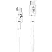 Кабель USB XO NB-Q190B Type-C to Type-C 60W 2m White