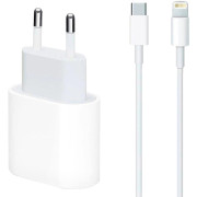 Мережевий зарядний пристрій Original Quality Iphone 14 Pro Max 20W + кабель Type-C/Lightning (MHJ83ZMA/A) (коробка) White
