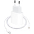 Мережевий зарядний пристрій Original Quality Iphone 14 Pro Max 20W + кабель Type-C/Lightning (MHJ83ZMA/A) (коробка) White